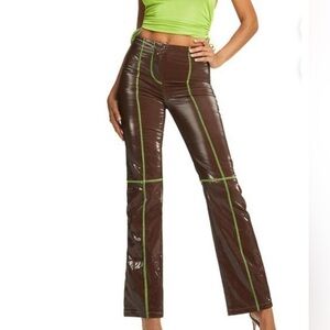 I.AM.GIA Brown Iridescent Pants Size Small Party Going Out Bold Coquette Fairy